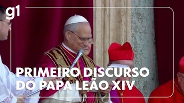 Papa Leão XIV faz primeiro discurso #g1