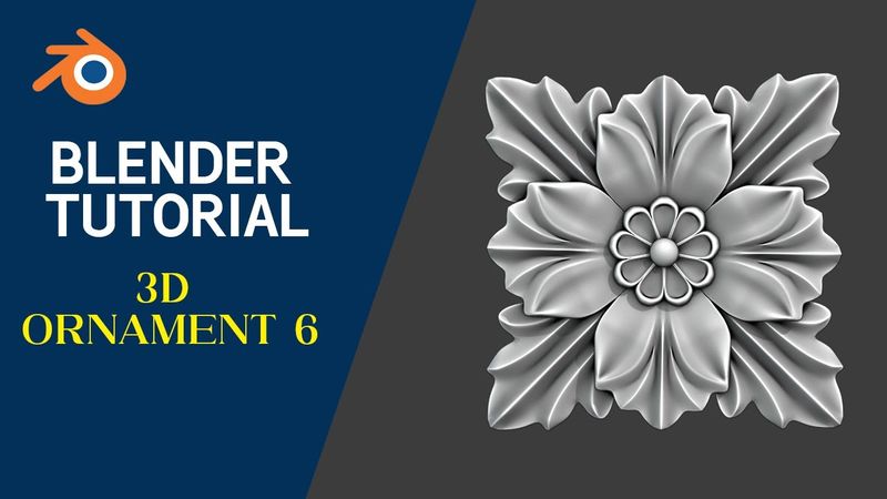 3D Ornament 6 - Blender 3D Tutorial
