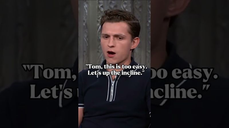 Tom Holland had a hard time with Jake Gyllenhaal at the gym #fyp #bcaxyz #quotes #hollyweirdxxx #tom