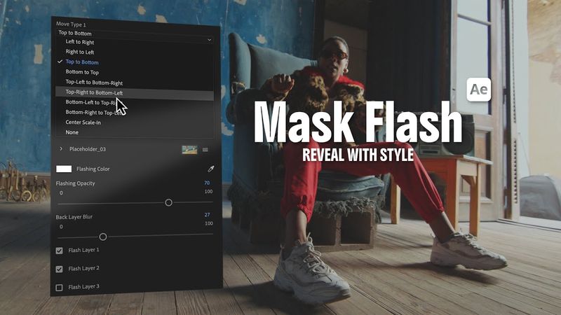 Mask Flash Transitions After Effects Tutorial