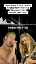 Layne Staley and Jerry Cantrell’s isolated harmony vocals of Down in ...
