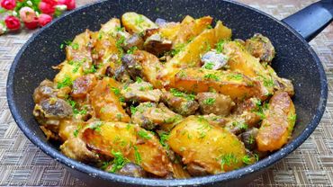 Беру КАРТОШКУ и готовлю Быстрый и вкусный Ужин. Всегда просят добавки! Жареная Картошка с Грибами