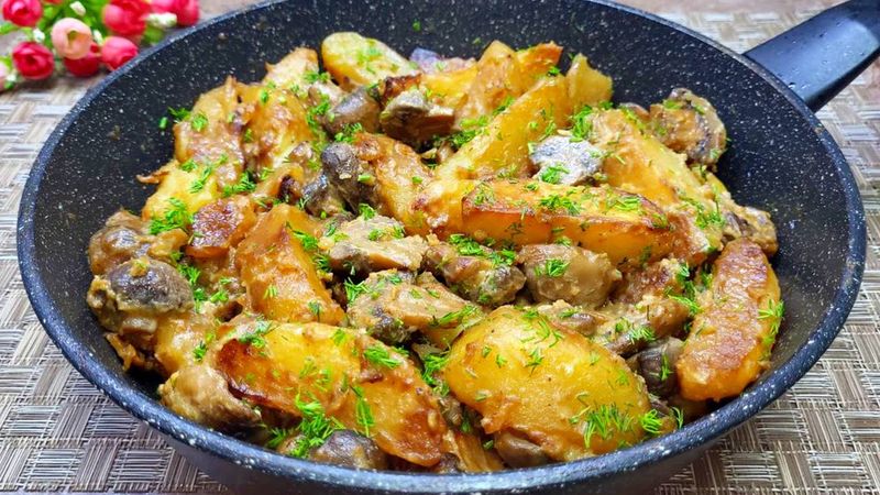 Беру КАРТОШКУ и готовлю Быстрый и вкусный Ужин. Всегда просят добавки! Жареная Картошка с Грибами