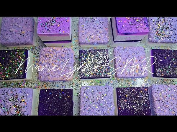 Purple pasted/dyed CAP•GYMCHALK •ASMR •Hidradenitis suppurativa awareness 💜