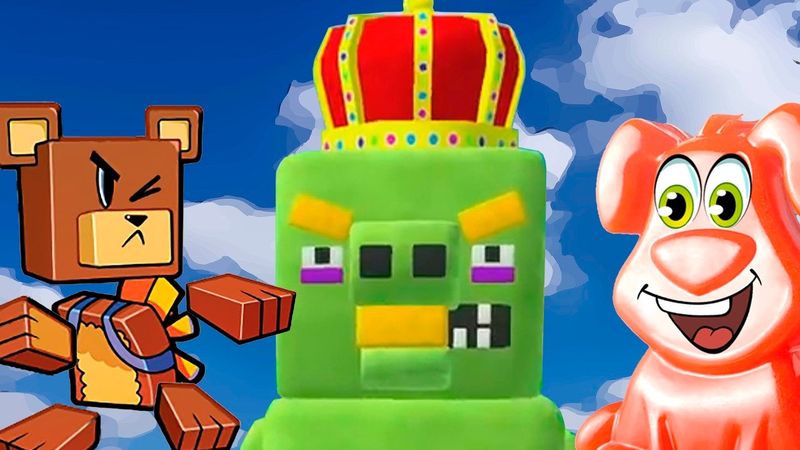 Супер-медведь против гигантов! Желейный пёс Стасик играет в Super Bear Adventure.