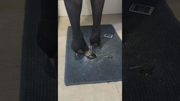 Crushing phones with my sharp high heels
