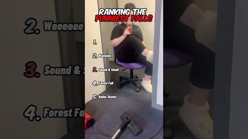 Ranking The Funniest Falls #funny #viralvideo #ranking