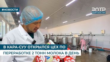 В КАРА-СУУ ОТКРЫЛСЯ ЦЕХ ПО ПЕРЕРАБОТКЕ 2 ТОНН МОЛОКА В ДЕНЬ