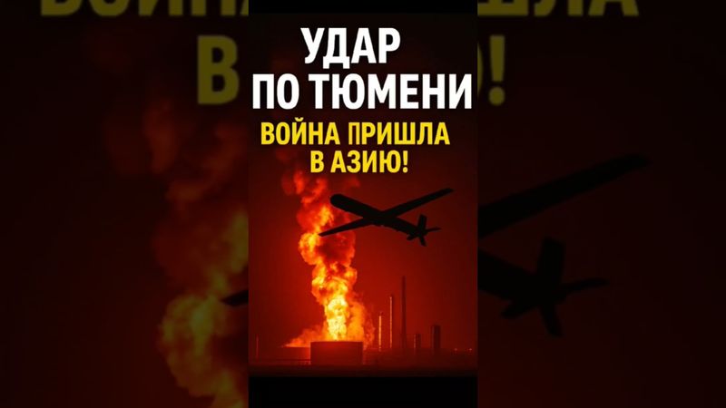 ⚡️Украинские дроны долетели до Азии! Удар по Тюмени в 2000 км от границы