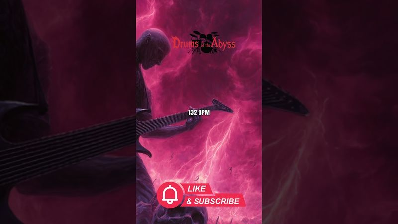 132 BPM Death Metal Drum Track – Controlled Heavy Groove