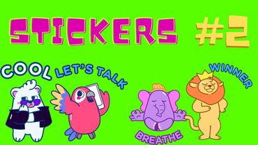 AESTHETIC STICKERS Green Screen Effects - PACK 2