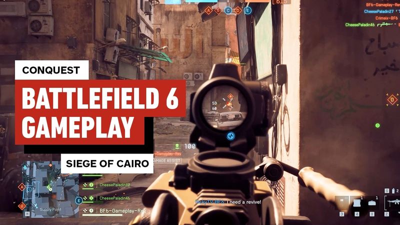 Battlefield 6 Multiplayer Gameplay: Full Conquest Match on Siege of Cairo