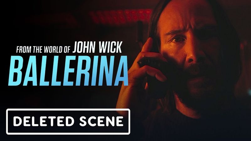 Ballerina - Exclusive John Wick Deleted Scene (2025) Keanu Reeves, Anjelica Huston