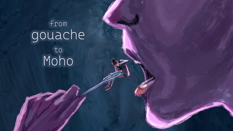 From gouache to Moho animation!