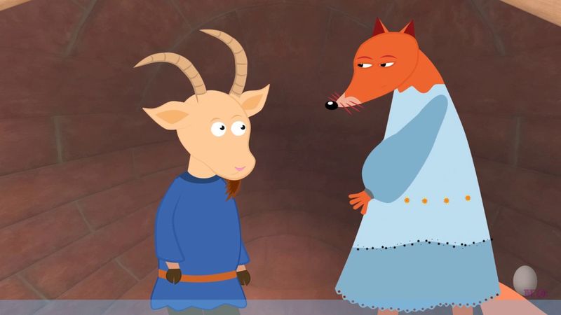 ЛИСА И КОЗЁЛ. Русская сказка. Сказка для самых маленьких. Мультфильм для детей.