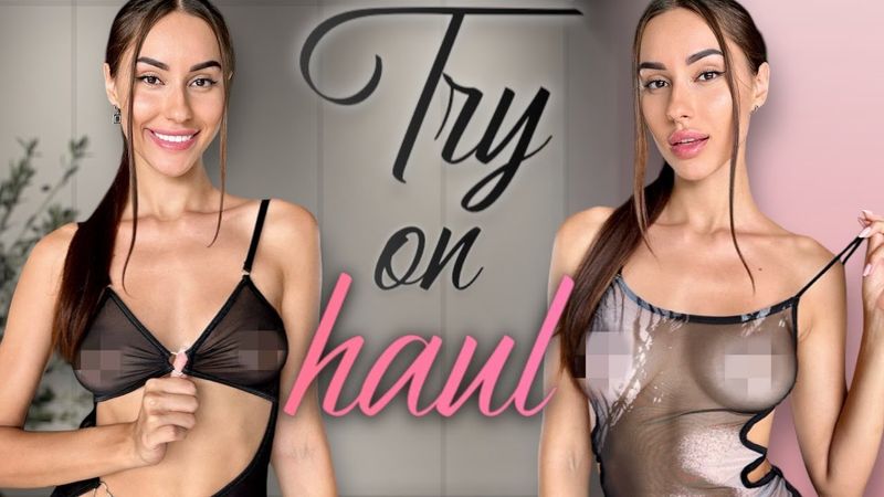 [4K] Sheer Looks with Carla | Transparent Try-On Haul 2024