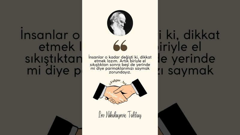Dikkat Etmek Lazım #alıntı #tolstoy #edebiyat #keşfet #shorts