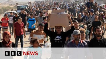 Dozens injured by Israeli gunfire as crowds overwhelmed Gaza aid site, UN says | BBC News