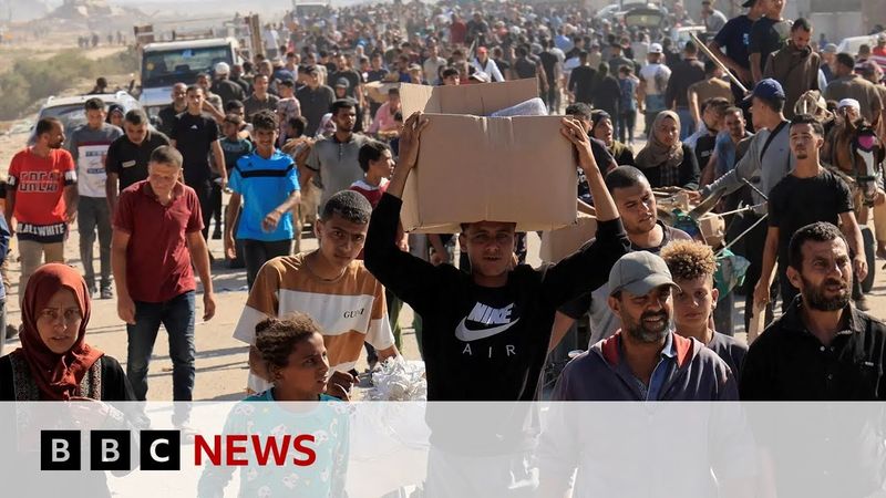 Dozens injured by Israeli gunfire as crowds overwhelmed Gaza aid site, UN says | BBC News