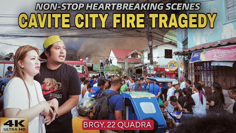 Cavite City Fire Tragedy Non-Stop Heartbreaking Tragic Scenes [4K]