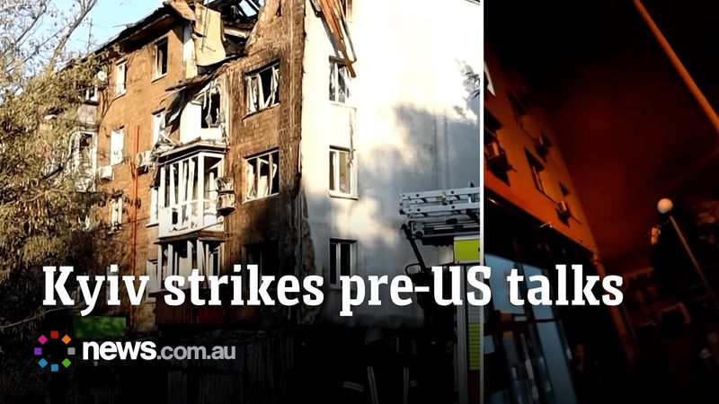 Russia bombards Kyiv before 'frank' talks with U.S