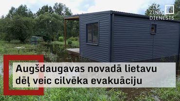 Latgalē no applūdušas teritorijas veikta cilvēka evakuācija