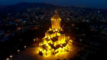 Ночной Тбилиси    путешествие грузия 2020