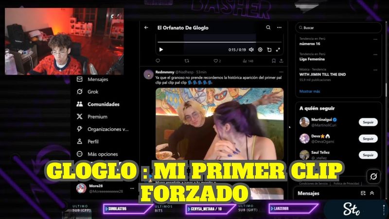 GLOGLO REACCIONA A SU PRIMER CLIP FORZADO
