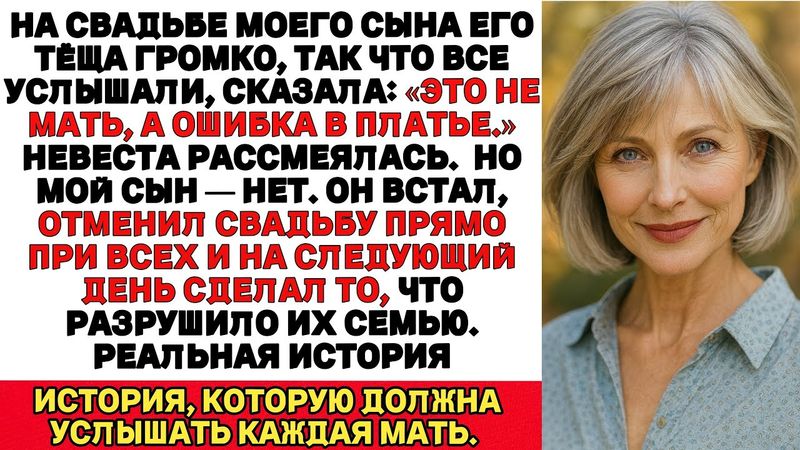 Моя невестка высмеяла меня перед 200 людьми на своей свадьбе.А уже на следующий день их мир рухнул