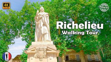 🇫🇷 Richelieu Ville - Vallée de la Loire, France - Ville Idéale du Cardinal Richelieu - 4K60fps