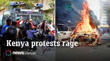 Kenya police fire tear gas as protests over blogger's death rage