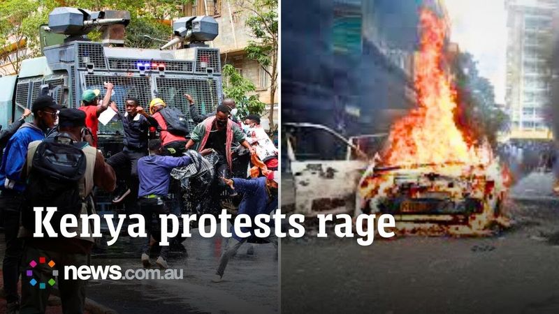 Kenya police fire tear gas as protests over blogger's death rage