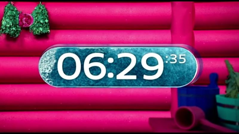 Часы Домашний (2022–2023) [Зима | баня]