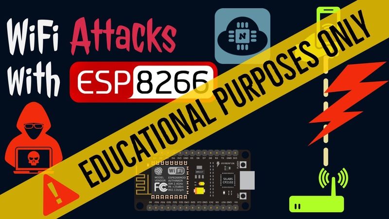 ESP8266 WiFi Attacks Explained | Deauthentication | Fake Beacon Flooding | Probe Request Flooding