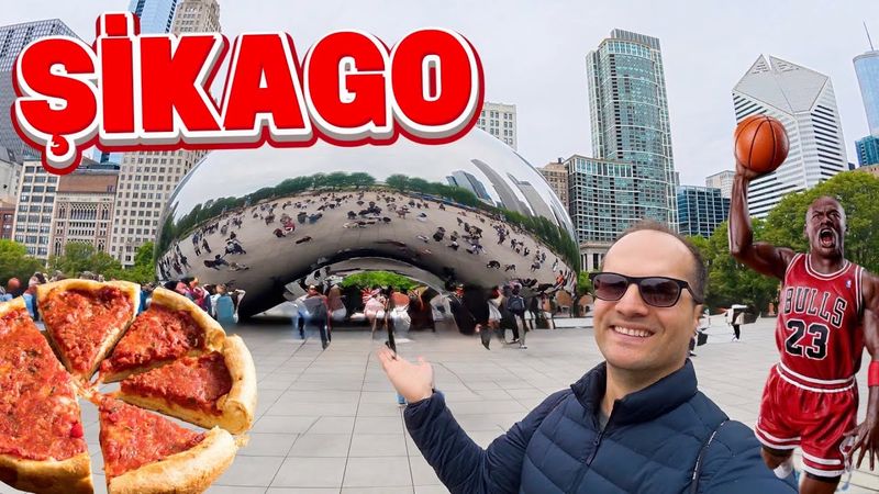 24 Saatte Şikago! ★ Gökdelenler, Sanat ve Efsane Pizza ★ Amerika Vlog