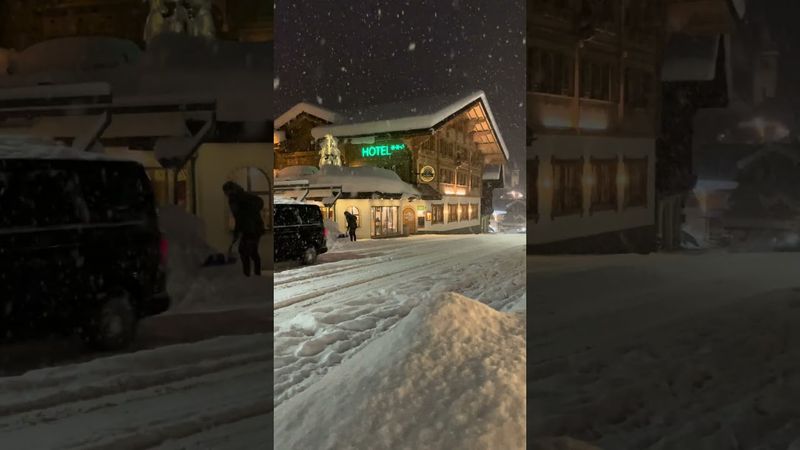 Peaceful Heavy Snowfall in Switzerland