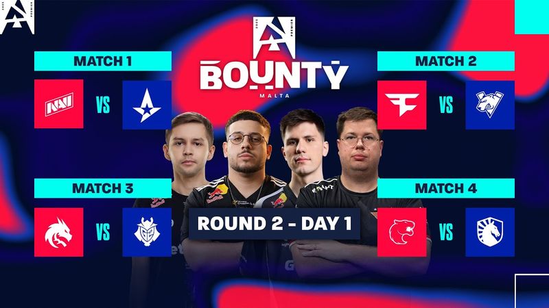 BLAST Premier Bounty S2, Round 2 Day 1 - NAVI vs Astralis, FaZe vs VP, Spirit vs G2, FURIA vs Liquid