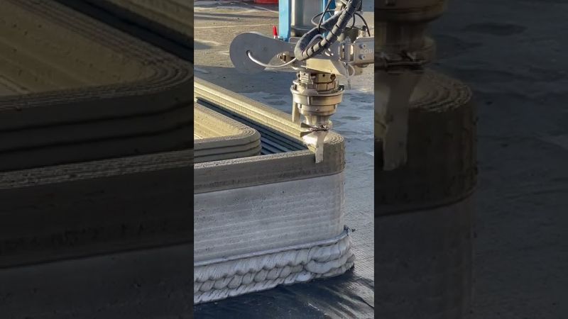 Robot creates concrete home #contractor #construction #tools