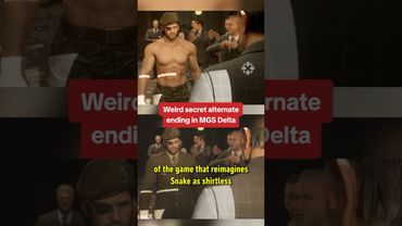 Spoiler Alert❗ Snake is shirtless in this WEIRD alternate ending... #gamescom2025 #metalgearsolid