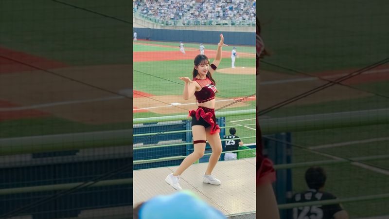 포항 제철소보다 열정적인 찌나뇽의 무대 #김진아 #김진아치어리더#ktwiz #kt위즈 #kt위즈치어리더