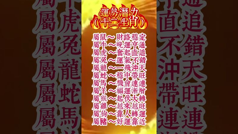 【你的財運是穩定型還是爆發型？生肖潛力一看便知】