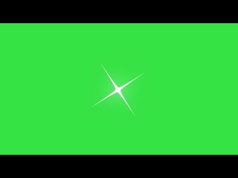 Star twinkle - Green screen (no copyrights, royalty free)