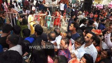 A massive crowd of Lord Shiva during the Maha Shivaratri Festival at Pahari Mandir, Ranchi,