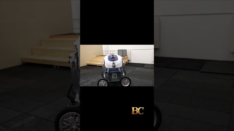 Delivery robot autonomously lifts, transports heavy cargo