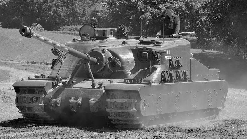 Семьдесят восемь тонн брони из Англии и пушка пробивавшая Пантеру насквозь!