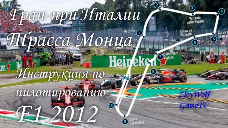 Прохождение круга в F1 2012 | Италия - Монца