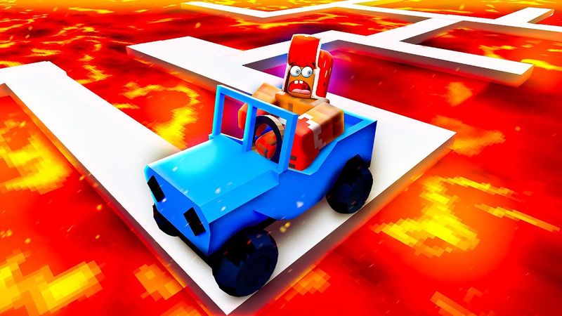 ЕДУ ЧЕРЕЗ ЛОВУШКИ И ПЫЛЬНЫЙ АД!😱 ОПАСНАЯ ДОРОГА В РОБЛОКС