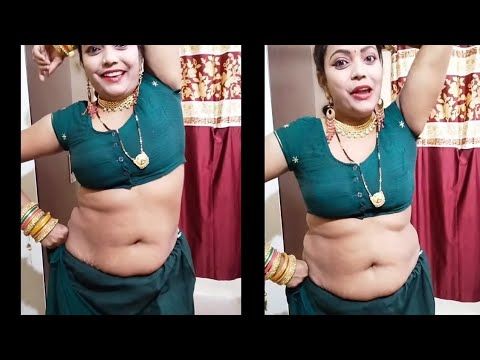 🌺Green 💚Georgette saree draping in very easy steps 💁🏻‍♀️|