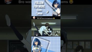 Bro was lost in his daydreams 😂 #anime #amv