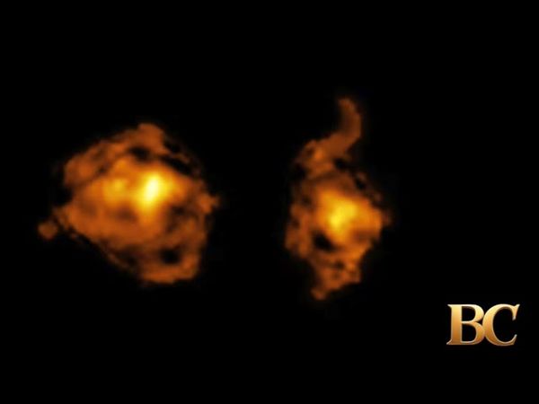 Galaxies battle in ‘cosmic joust’ witnessed by astronomers for the first time